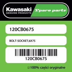 Śruba imbusowa 6X75 Kawasaki Hit sprzedaży