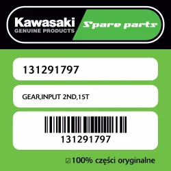 GEAR,INPUT 2ND,15T Szybka dostawa