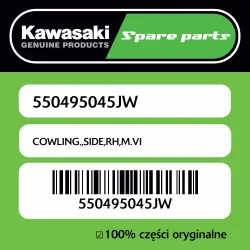 Owiewka boczna prawa M.VI Kawasaki Ograniczona ilość