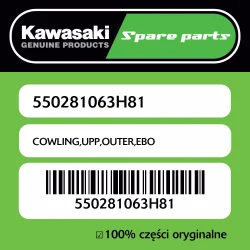Taniej Owiewka górna zewnętrzna EBO Kawasaki