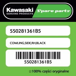 Owiewka boczna prawa BLACK Kawasaki Hit sprzedaży