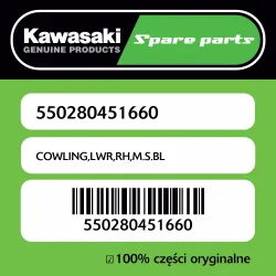 Bestseller Owiewka dolna prawa M.S.BL Kawasaki