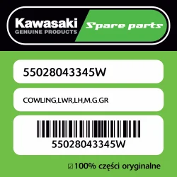 Owiewka dolna lewa M.G.GR Kawasaki Taniej