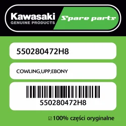 Do wyczerpania zapasów Owiewka górna EBONY Kawasaki