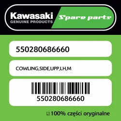 Łatwy zwrot Owiewka boczna górna lewa M Kawasaki