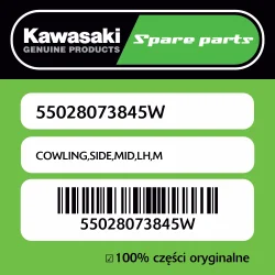 Zamów teraz Owiewka boczna środkowa lewa M Kawasaki