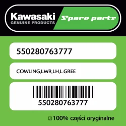 Zniżka Owiewka dolna lewa L.GREE Kawasaki