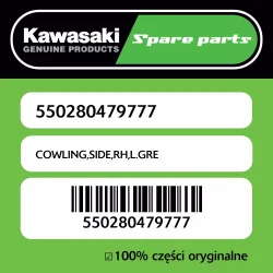 Sprawdź teraz Owiewka boczna prawa L.GREEN Kawasaki