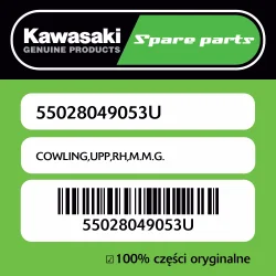 Najlepsza cena Owiewka górna prawa M.M.G. Kawasaki