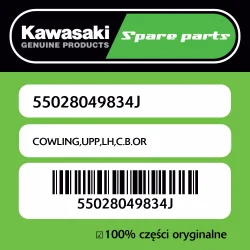 Niska cena Owiewka górna lewa C.B.OR Kawasaki