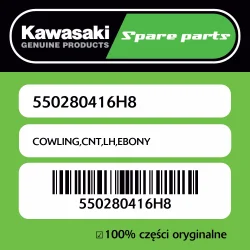 Owiewka centralna lewa EBONY Kawasaki Wyjątkowa oferta