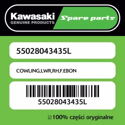 Owiewka dolna prawa F.EBONY Kawasaki Promocja