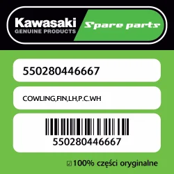 Najlepsza cena Owiewka boczna lewa P.C.WH Kawasaki