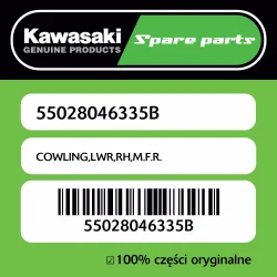 Owiewka dolna prawa M.F.R. Kawasaki Promocja