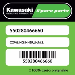 Owiewka wewnętrzna lewa M.S. Kawasaki Taniej