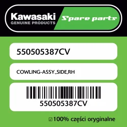 Bezpieczna płatność Owiewka boczna prawa Kawasaki