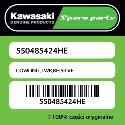 Owiewka dolna prawa SILVE Kawasaki Hit cenowy