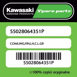 Owiewka boczna lewa C.L.GR Kawasaki Ostatnie sztuki