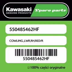 Owiewka dolna prawa RED/R Kawasaki Wysoka jakość