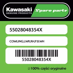 Kup online Owiewka dolna prawa P.B.WH Kawasaki