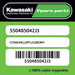 Owiewka górna lewa EBONY Kawasaki Darmowy zwrot