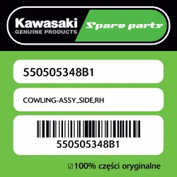 Zniżka Owiewka boczna prawa Kawasaki