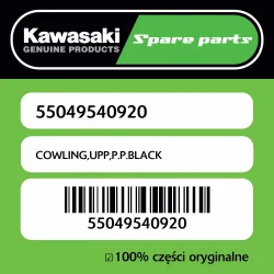 Wybór klientów Owiewka górna P.P.BLACK Kawasaki