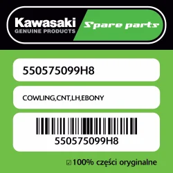 Hit sprzedaży Owiewka centralna lewa EBONY Kawasaki