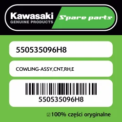 Nie przegap Owiewka centralna prawa E Kawasaki