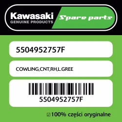Wysoka jakość Owiewka centralna prawa L.GREE Kawasaki
