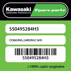Owiewka dolna prawa C.W.R Kawasaki Szybka dostawa