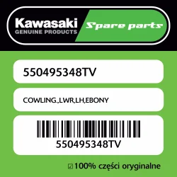 Owiewka dolna lewa EBONY Kawasaki Super okazja