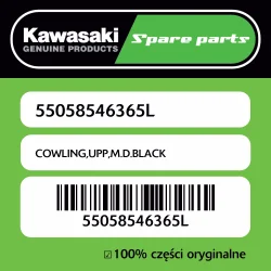Owiewka górna M.D.BLACK Kawasaki Tani