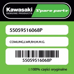 Premium Owiewka dolna prawa M.M.G. Kawasaki