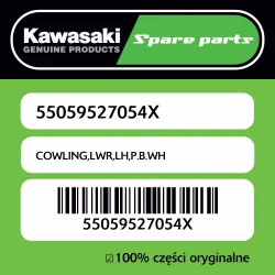 Darmowy zwrot Owiewka dolna lewa P.B.WH Kawasaki