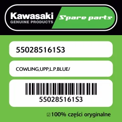 Obniżka ceny Owiewka górna L.P.BLUE/ Kawasaki