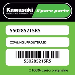 Nie przegap Owiewka górna zewnętrzna RED Kawasaki