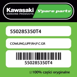 Owiewka górna prawa P.C.GR Kawasaki Darmowy zwrot