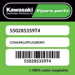 Najlepsza cena Owiewka górna lewa EBONY Kawasaki