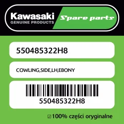 Owiewka boczna lewa EBONY Kawasaki Nowość