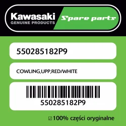 Do wyczerpania zapasów Owiewka górna RED/WHITE Kawasaki