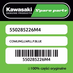 Najlepsza cena Owiewka dolna L.P.BLUE Kawasaki