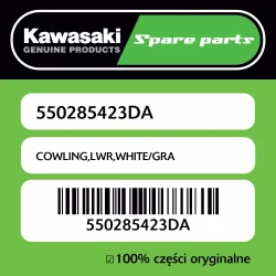 Ekspresowa dostawa Owiewka dolna WHITE/GRA Kawasaki