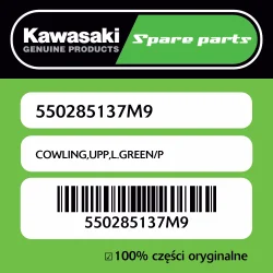 Owiewka górna L.GREEN/P Kawasaki Szybka dostawa