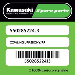 Nowość Owiewka górna EBONY/F.R Kawasaki