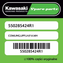 Bezpieczna płatność Owiewka górna lewa P.A.WH Kawasaki