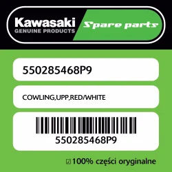 Owiewka górna RED/WHITE Kawasaki Najlepsza cena